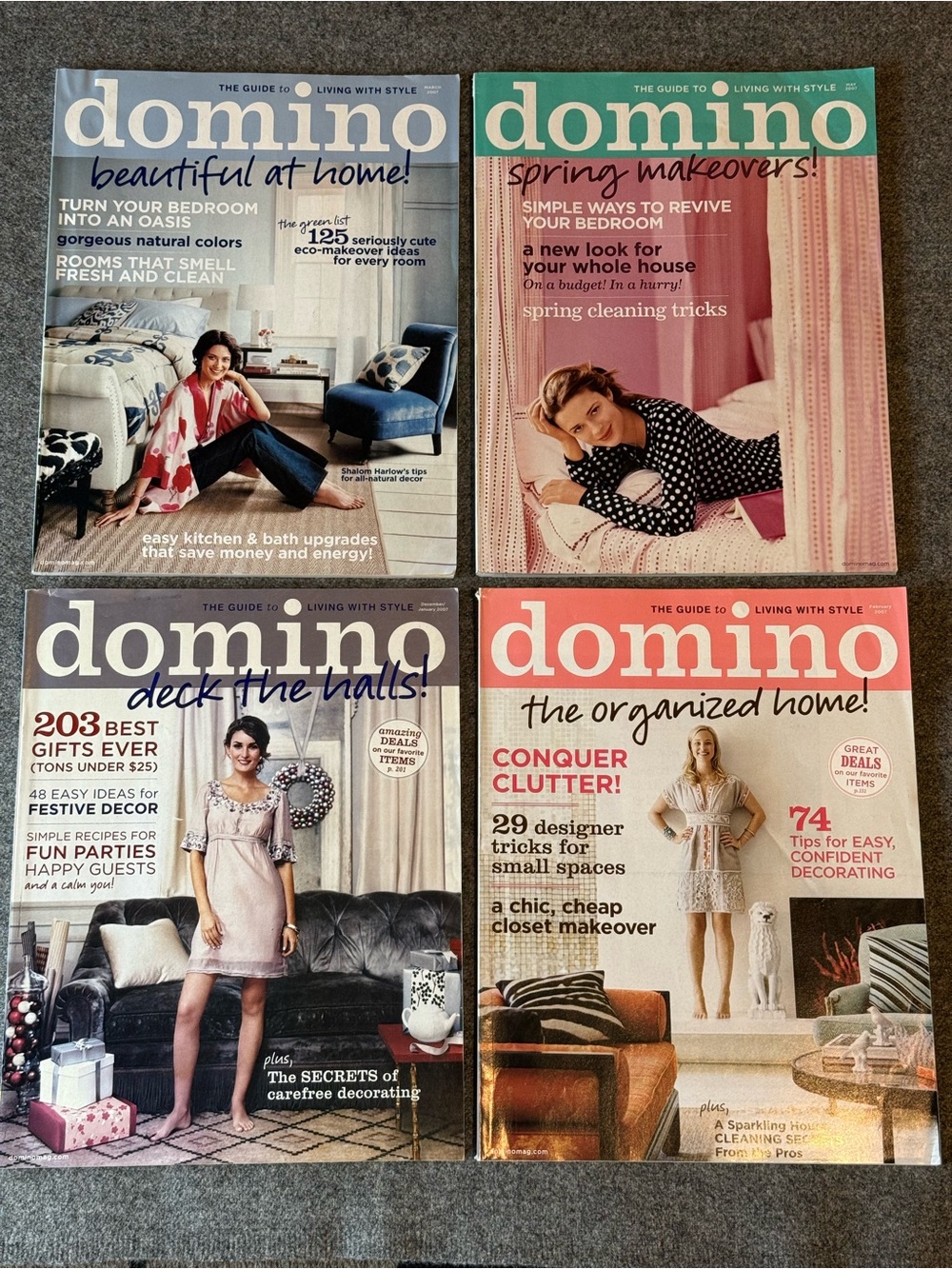 Domino magazine winter / spring 2007 lot of 4